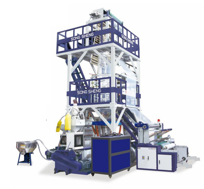 Ss-Gs-3L series high-speed ABC three-layer composite co extrusion blown film machine