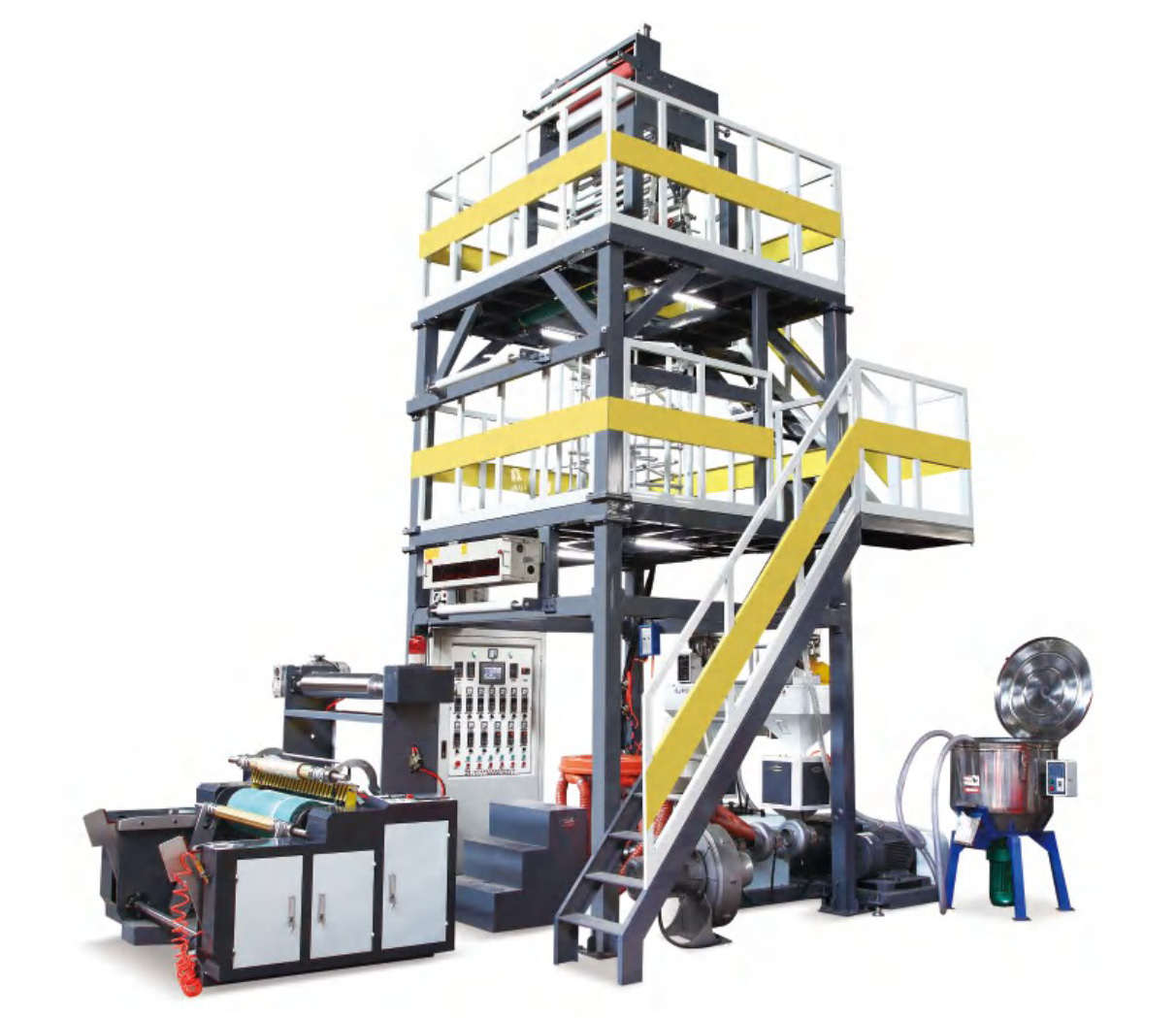 SS GS-ABA series high-speed three-layer composite co extrusion blown film machine