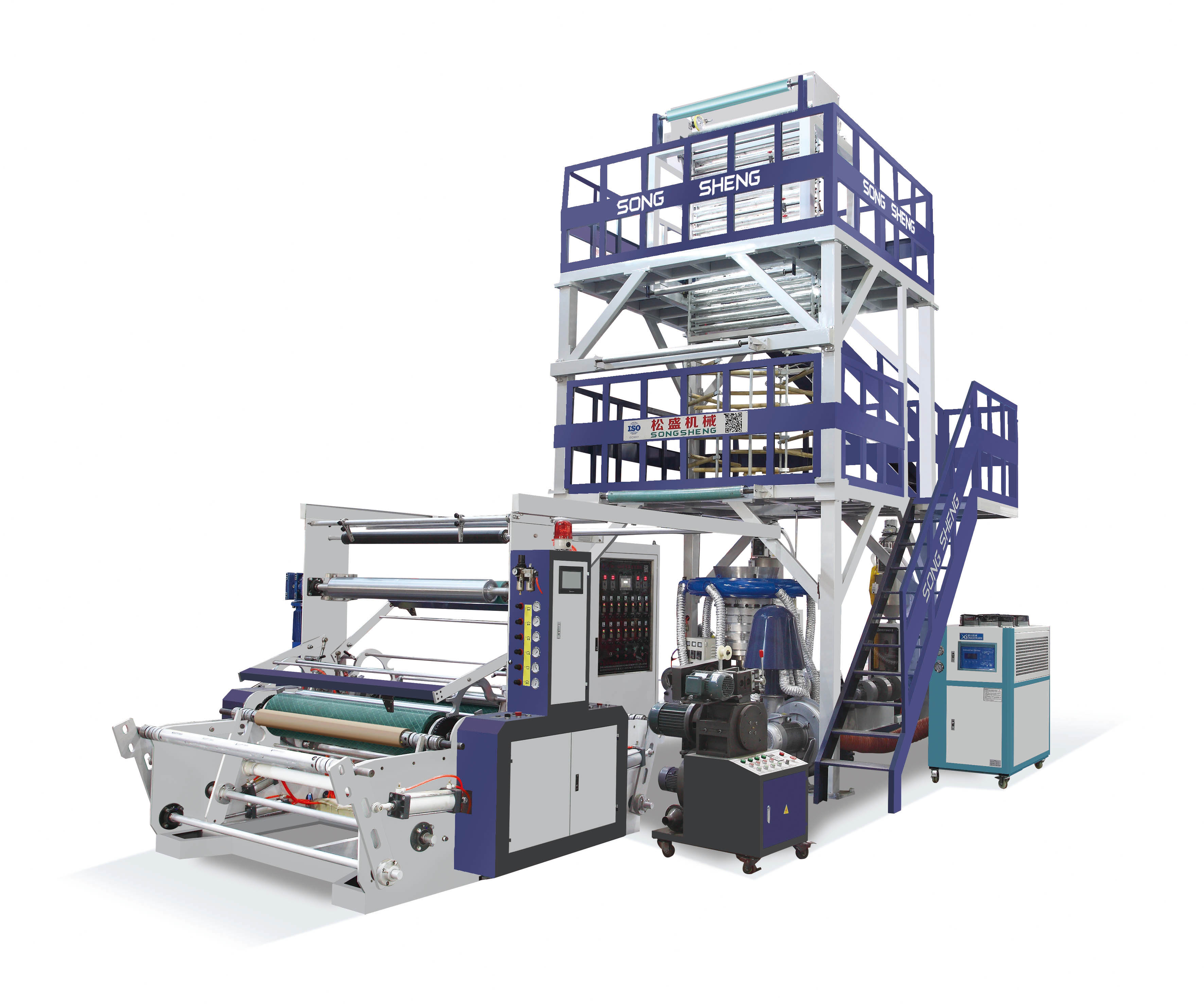 SS-GS-ABA-2 series three-layer composite co extrusion high-pressure blown film machine